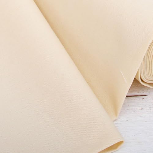 Threadart Natural Linen Fabric - By the Yard, 55" Wide - color: Natural, size: 1 YARD