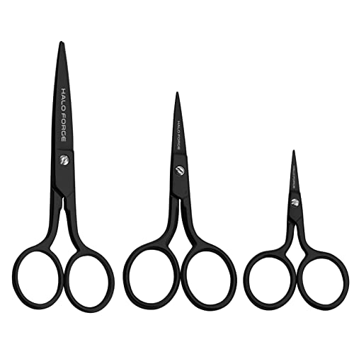 HALO FORGE 3 Pack Sharp Stainless Steel Small Embroidery Scissors Set - style: 3 pack embroidery scissors