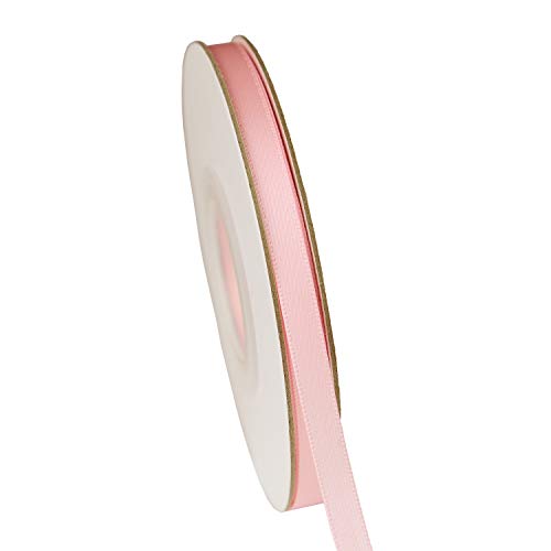 ITIsparkle 1/4" Inch Double Faced Satin Ribbon 50 Yards-Roll Set for Gift Wrapping Scrap Books Party Favor Hair Braids Baby Shower Decoration Floral Arrangement Craft Supplies, Light Pink Ribbon - color: Light Pink