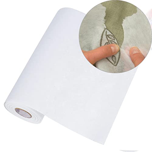 Tear Away Machine Embroidery Stabilizer Backing 24"x82' roll - White 3.5 oz for Machine Embroidery and Hand Sewing
