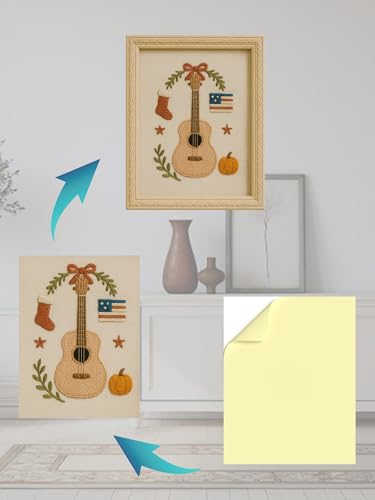 4 PCS Acid Free Sticky Mounting Board 11 X 14″ for Cross Stitch, Needlework