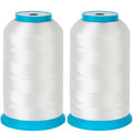New brothread 2×5000M(5500Y) Huge Spools of Bobbin Thread- White - color: 2XWHITE