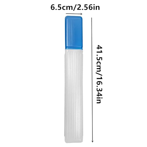 2Pcs 41cm Plastic Knitting Needle Storage Tube Sewing Pin Holder