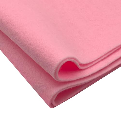 EOVEA - Acrylic Felt Fabric by The Yard - Soft and Durable 72" Wide & 1.6mm Thick Felt Sheets for DIY Crafts, Sewing, Upholstery, Cushion, Padding, Costumes(Baby Pink, 1 Yard) - color: Baby Pink, size: 1 Yard