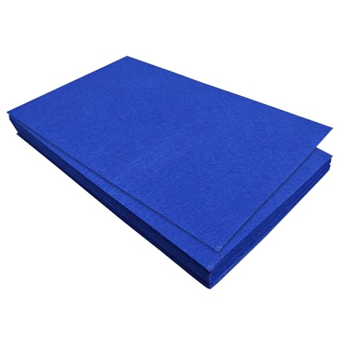 Jtnohx Felt for Crafts, 16 Pcs Felt Fabric, 7"×11.3" Stiff Felt Sheets, Craft Felt Square for Sewing (Dark Blue) - color: Dark Blue