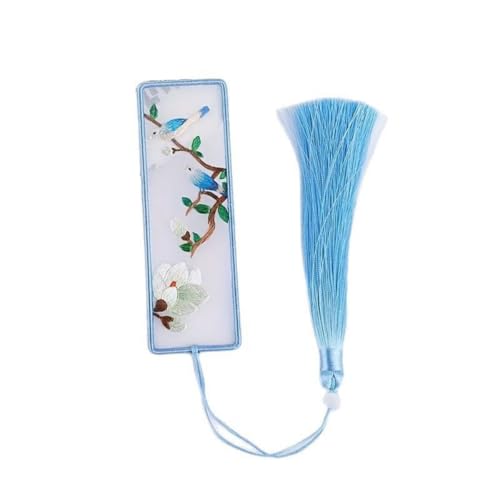 1pc Embroidery Bookmark DIY Cross Stitch Kit Floral Theme Mixed Colors All Season Crafting for Reading, Travel and Home Use, 1PC