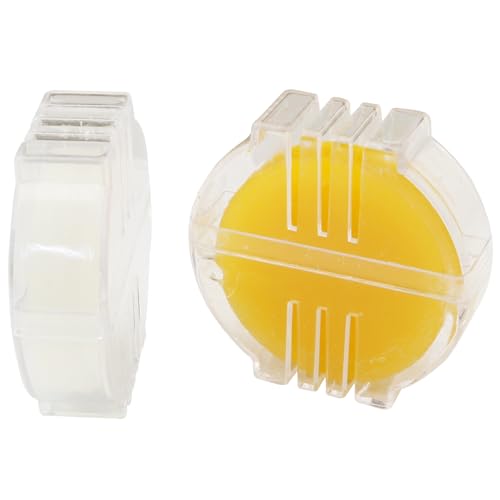 6PCS Beeswax Thread Conditioner (3 Each of White Yellow) Water Soluble with Box Thread Wax for Cross Stitch Beeswax Lubrication Tool for Hand Sewing Strengthening Threads