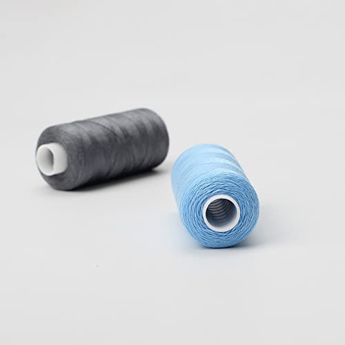 All Purpose Sewing Thread Set, 6 Colors Polyester Thread 400Yards Per Spool - color: Black Series