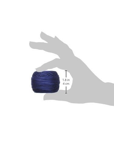 DMC Pearl Cotton Ball Size 8 87yd, Navy Blue