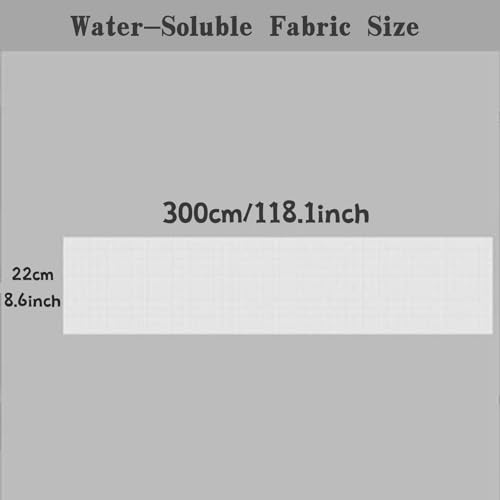 Water Soluble Canvas Cloth,14 Count Aida Cloth (300 x 22cm) - size: 300 x 22cm