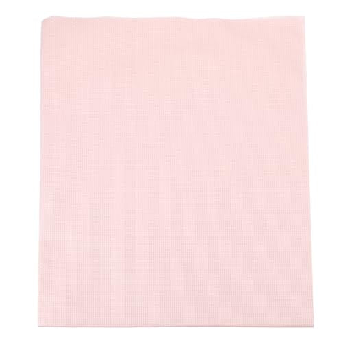 PATIKIL 14 Count Cross Stitch Cloth 19"x28", Embroidery Cotton Fabric DIY Cross Stitch for Handmade Needlework Art Crafts Machine Embroidery, Pink - color: Pink, size: 19"x28"