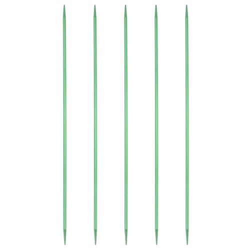 uxcell 5Pcs Knitting Needles 2.75mm (US Size 2) Aluminum Alloy Double Pointed Knitting Needle 7.87 Inches Length Metal Weaving Tool for Handmade Projects DIY Knitting, Green - color: Green, size: 2.75mm