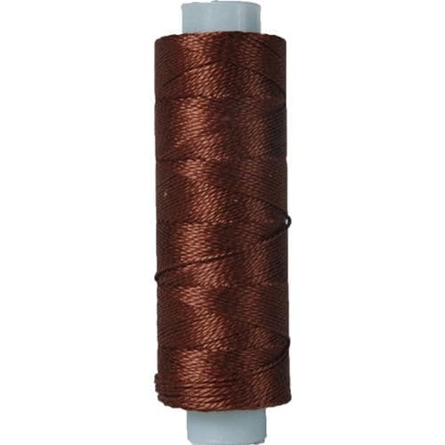 ThreadArt Pearl Cotton Thread Size 8, 75yd, Dark Coffee Brown 801 - color: DK COFFEE BROWN