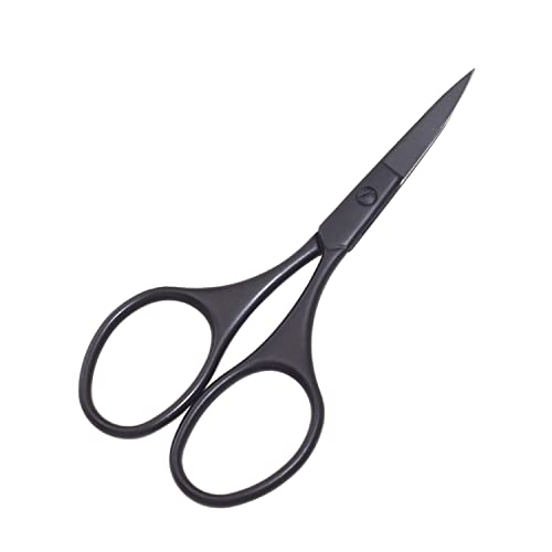 Multicolor Professional Grooming Scissors for Facial Hair Removal - color: Black Set D