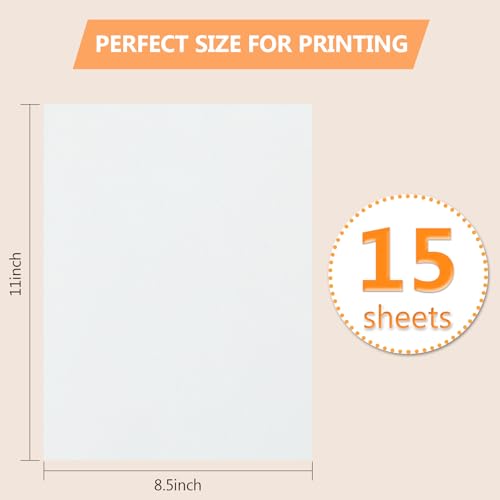 WhizToys 15PCS Water Soluble Stabilizer for Embroidery, 8.5"x11" - color: Green-15