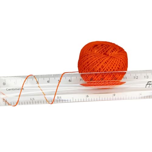 KGS Crochet Thread Cotton Yarn Balls | Size 8 | 10 Balls | 10 Grams Each Ball | Total 100 Grams of Pearl Cotton Thread for Crocheting, Hardanger, Needlepoint Hand Embroidery (Marigold Magic) - color: Marigold Magic