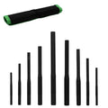 Grip 9 pc Gunsmithing Roll Pin Starter Punch Set - Sizes Include: 1/16”, 5/64”, 3/32”, 1/8”, 5/32”, 3/16”, 7/32”, 1/4”, 5/16” - Roll Up Storage Pouch - Heat Treated Steel