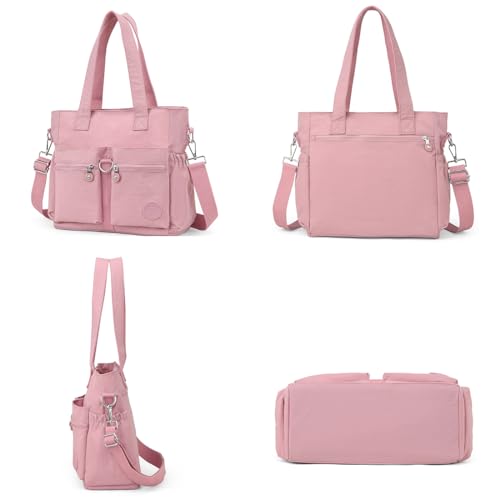 Tote Bag for Women Nylon Purse and Handbags Tote Purse Crossbody Bag Messenger Bag - color: Dark Blue