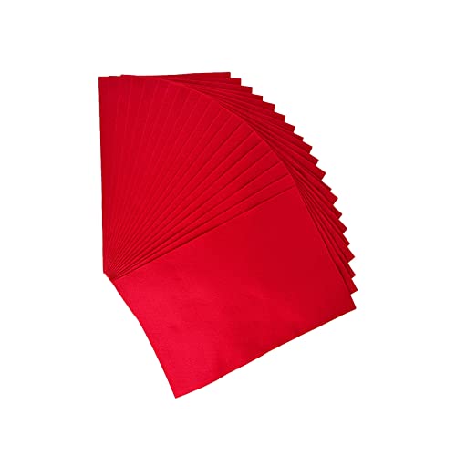 Jtnohx Color Felt Fabric Soft Felt Sheets Craft Fabric Sheets Red 8"x12" - color: Bright Red