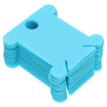 PATIKIL Plastic Floss Bobbins, 100 Pack Thread Cards Cross Cotton for Craft DIY Sewing Storage Case Embroidery, Pure Blue - color: Pure Blue
