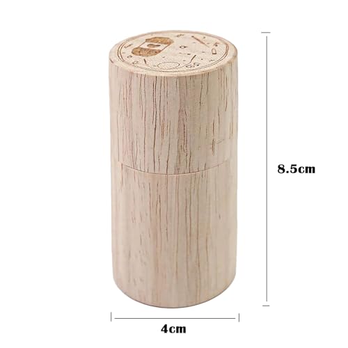 Wooden Portable Sewing Needle Storage Case with 12 Needles