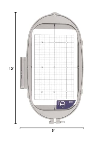 HONEYSEW Embroidery Hoops for Brother Innovis NQ1600E NQ1400E NQ3600D Dream Machine 2 VE2200 4000D 1500D V7 V5 VM5200 Babylock Embroidery Machine Hoop (6x10" SA441) - color: 6x10" SA441