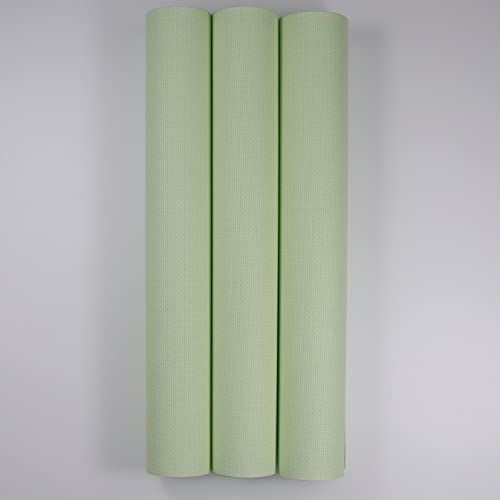 KCS 3 pc of 15" x 18" Counted Cross Stitch Cotton Aida Cloth Needlework Fabric,14CT,Light Green - color: Light Green, size: 14CT