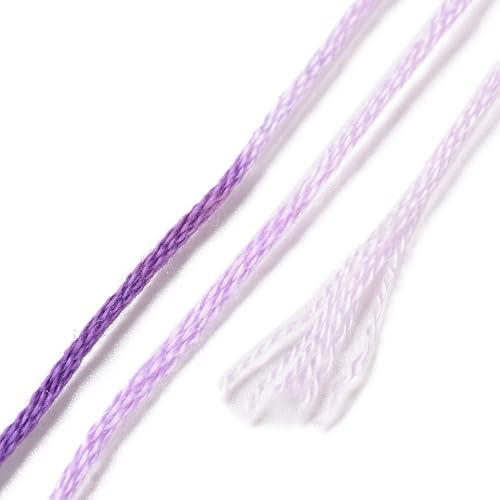 8 Skeins Embroidery Floss Mixed Color Friendship Bracelet String 0.5mm Cross Stitch Embroidery Thread for Jewelry Making Bracelet Knitting Stitching Craft Supplies - color: Mixed Color, 8 Skeins