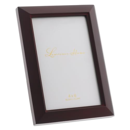 Lawrence Frames Estero Collection, Walnut Wood Picture Frame, 4x6, Esspresso Brown - color: Esspresso Brown, size: 4x6