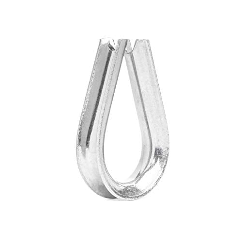 Light Duty Stainless Steel Thimbles for 5/32” Cables, T316 Marine Grade – Lot of 10 - size: 5/32"