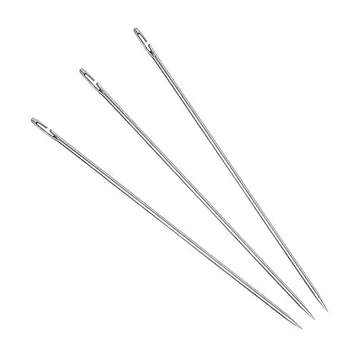 Stainless Steel Fishing Bait Rigging Needles Threader Set, Fish Bait Worm-Minnow-Anchovy Threader Needle Rustproof Threading Tool for Saltwater Freshwater Fishing Tackle Kit - size: 5"Long