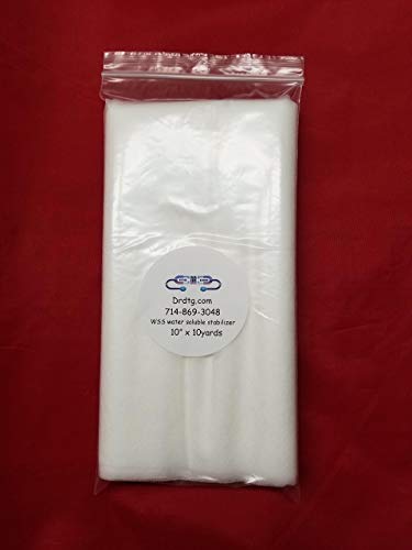 Vilene Water Soluble Embroidery Stabilizer & Backing - Wash Away - for Free Standing Lace 10"x10yd - size: 10" x 10 yd