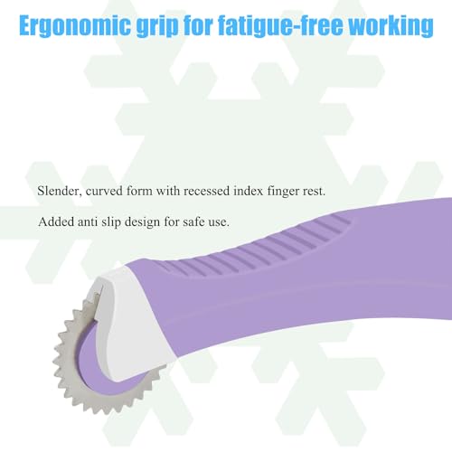 YEQIN Toothed Edge Tracing Wheel - Professional Stitch Marking Spacer, Leather Needle Point Tracing Wheel for Arts and Leather Crafts - color: style1