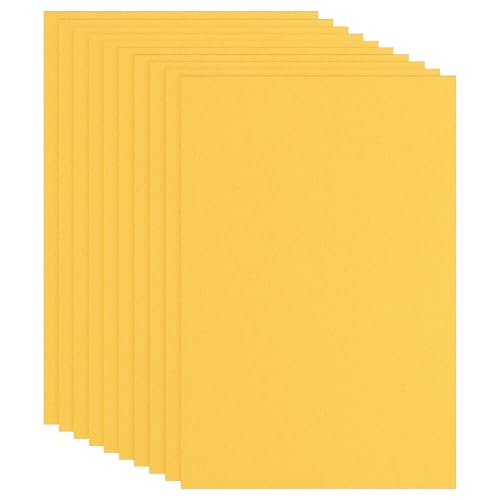 PATIKIL EVA Foam Sheet 10Pcs 12x8 Inch 2mm Thick Golden Yellow - color: Golden Yellow