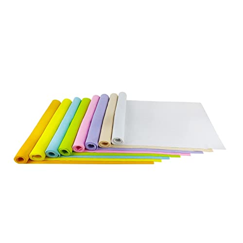 Jtnohx Large Soft Felt Sheets Felt Fabric for Crafts Easter Color 8Pcs - color: Easter Colors Series