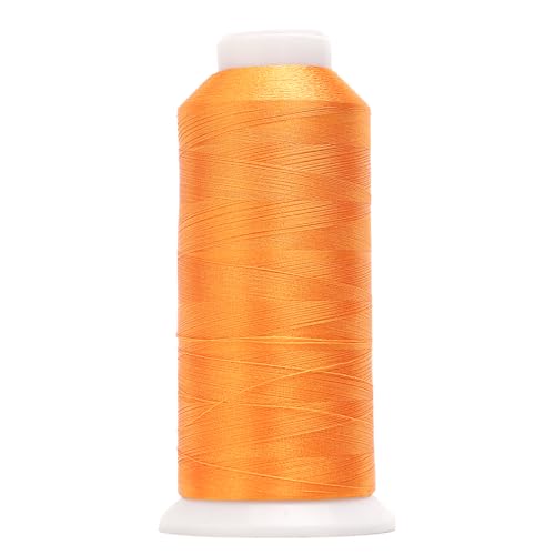 High Tenacity Polyester Embroidery Machine Thread 40WT(120D/2) 4000M Per Spool for Commercial and Domestic Embroidery Machine (Copper-1763) - color: Copper-1763
