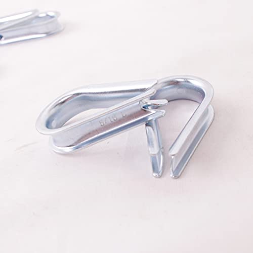 Wire Rope Thimble, for Wire Rope Dia. 5/16 in, Carbon Steel,(5/16" 25PCS) - size: 5/16”