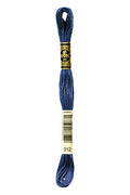 DMC 117-312 Mouline Stranded Cotton Six Strand Embroidery Floss Thread, Dark Baby Blue, 8.7-Yard