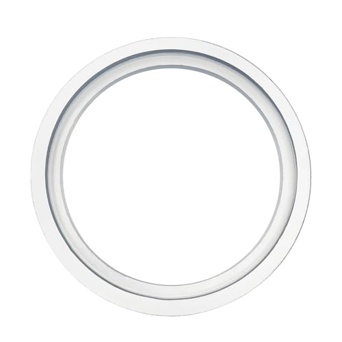 Yuqim 2 Pack Round Wood Embroidery Hoop Frames Cross Stitch Display Frame for DIY Art Craft Sewing Ornaments(White, 8 Inch) - color: White, size: 8 Inch