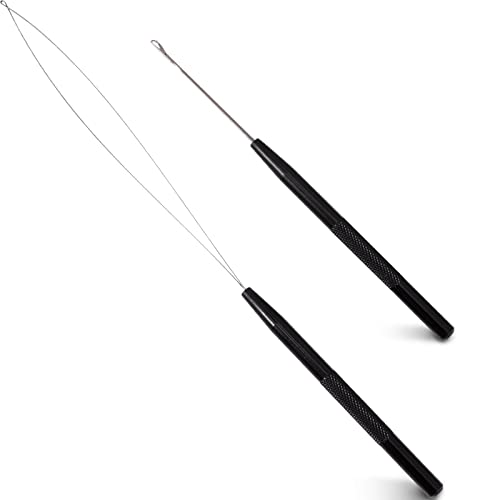 NEWISHTOOL Stainless Steel Hair Extension Loop Tool Kit Beads Device Tool - color: Black