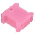 PATIKIL Plastic Floss Bobbins, 100 Pack Thread Cards Cross Cotton for Craft DIY Sewing Storage Case Embroidery, Pink - color: Pink