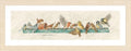Lanarte Counted Cross Stitch Kit: The Pecking Order (Evenweave) - style: Traditional