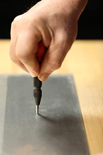 ARES Automatic Center Punch, 5-Inch Adjustable Spring-Loaded, S2 Steel Tip - size: Automatic Center Punch