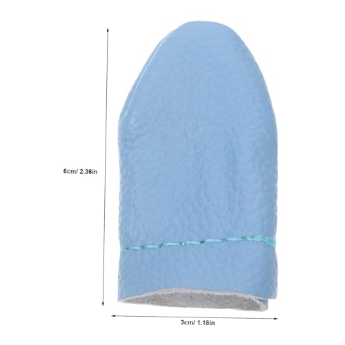 Gadpiparty 20 pcs Leather Finger Cots Sewing Finger Protectors for Needle Felting Knitting Hand Sewing and DIY Crafts Breathable Flexible Covers One Size