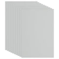 PATIKIL EVA Foam Sheet 10Pcs 12x8 Inch 2mm Thick Gray - color: Gray