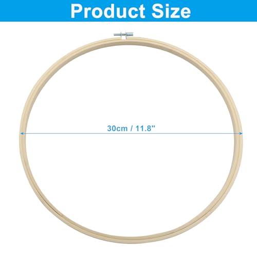 Marvexi 12inch Wood Embroidery Hoop, 3Pcs - size: 12"