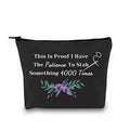 GJTIM Cross Stitch Gift Cross Stitch Project Bag This Is Proof I Stab Something 4000 Times Sewing Project Bag - color: Sth. 4000 Times Black