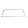Square Embroidery Hoop, Plastic Cross Stitch Frame, White Cross Stitching Sewing Hoop (17x11 inches) - size: 17x11 inches