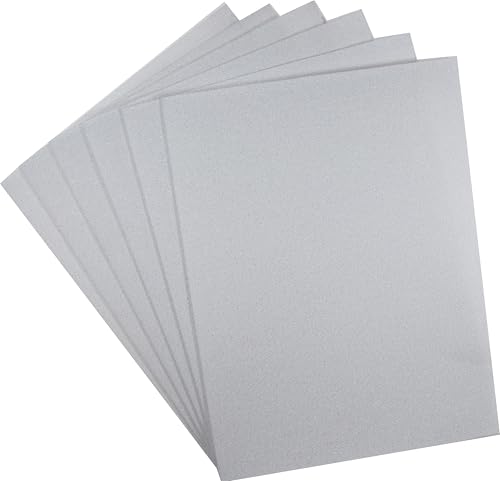 KCS 6 pc of 12" x 18" 30cmx45cm high Count Counted Cotton Aida Cloth Cross Stitch Fabric (32CT,White Opal) - color: White Opal, size: 32CT