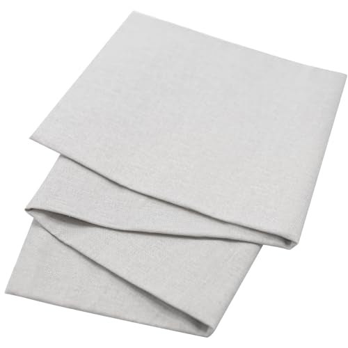 3 Pieces 18 x 21 Inches Cotton Fabric Precut Quilting Fabric Bundles Solid Colors Layer Cakes Quilt Material for DIY Craft Sewing Embroidery (Light Grey) - color: Light Grey